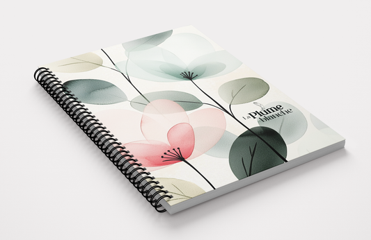 Cahier de notes - Fleur rose