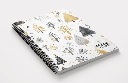 Cahier de notes - Sapin doré